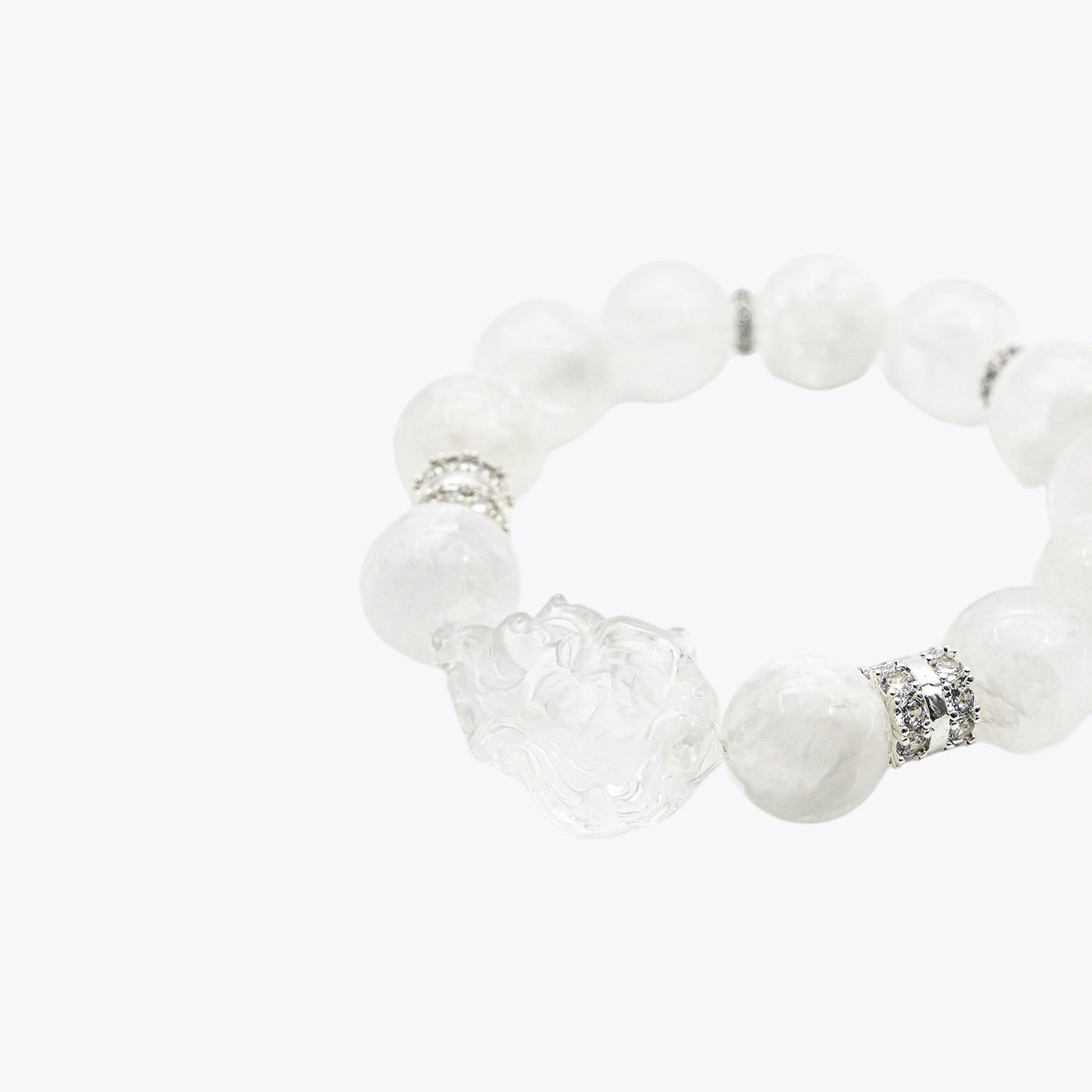 Crystal Moon Goddess Bracelet - Sacred Fox Blessing