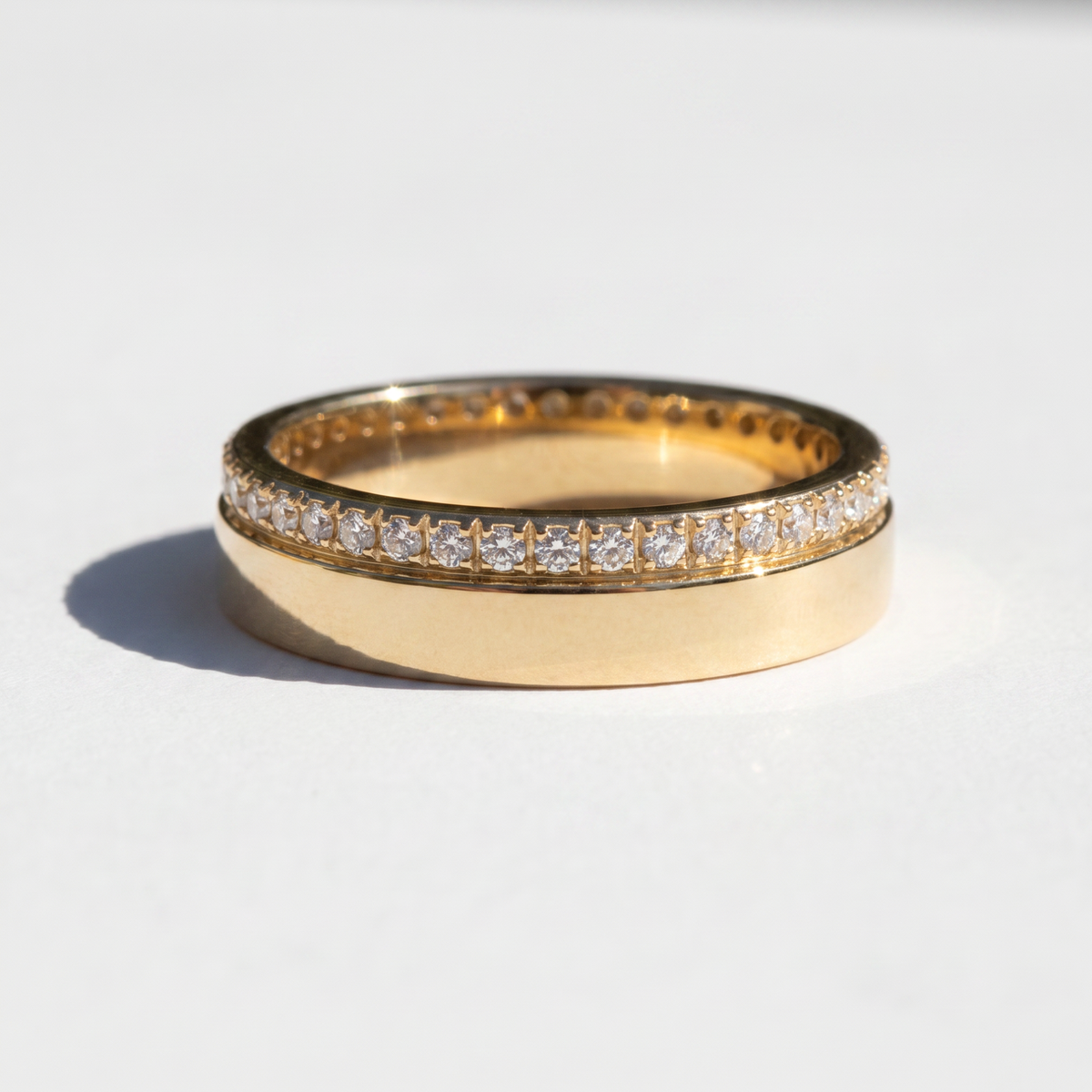 Outer Edge Diamond Eternity Mens Band