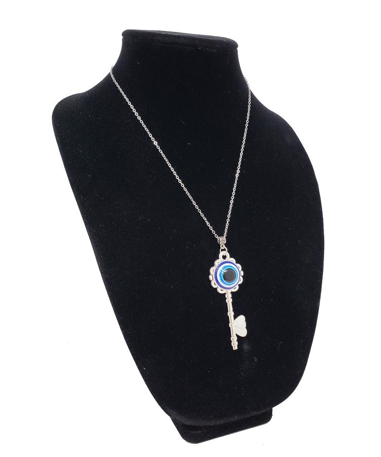 Evil Eye Key Necklace