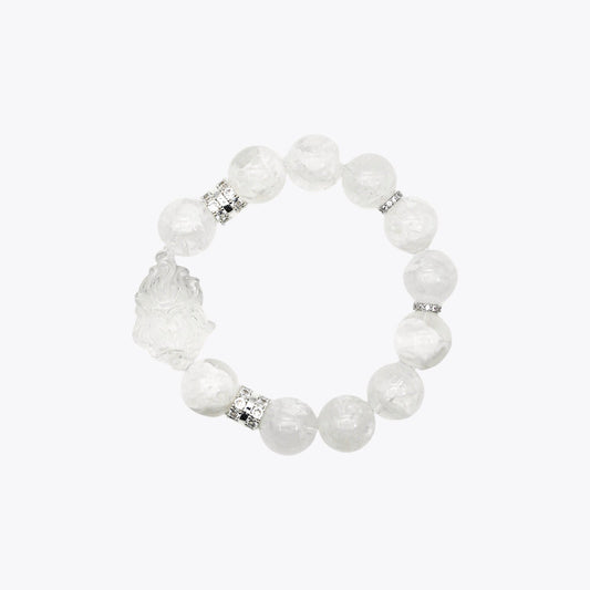 Crystal Moon Goddess Bracelet - Sacred Fox Blessing