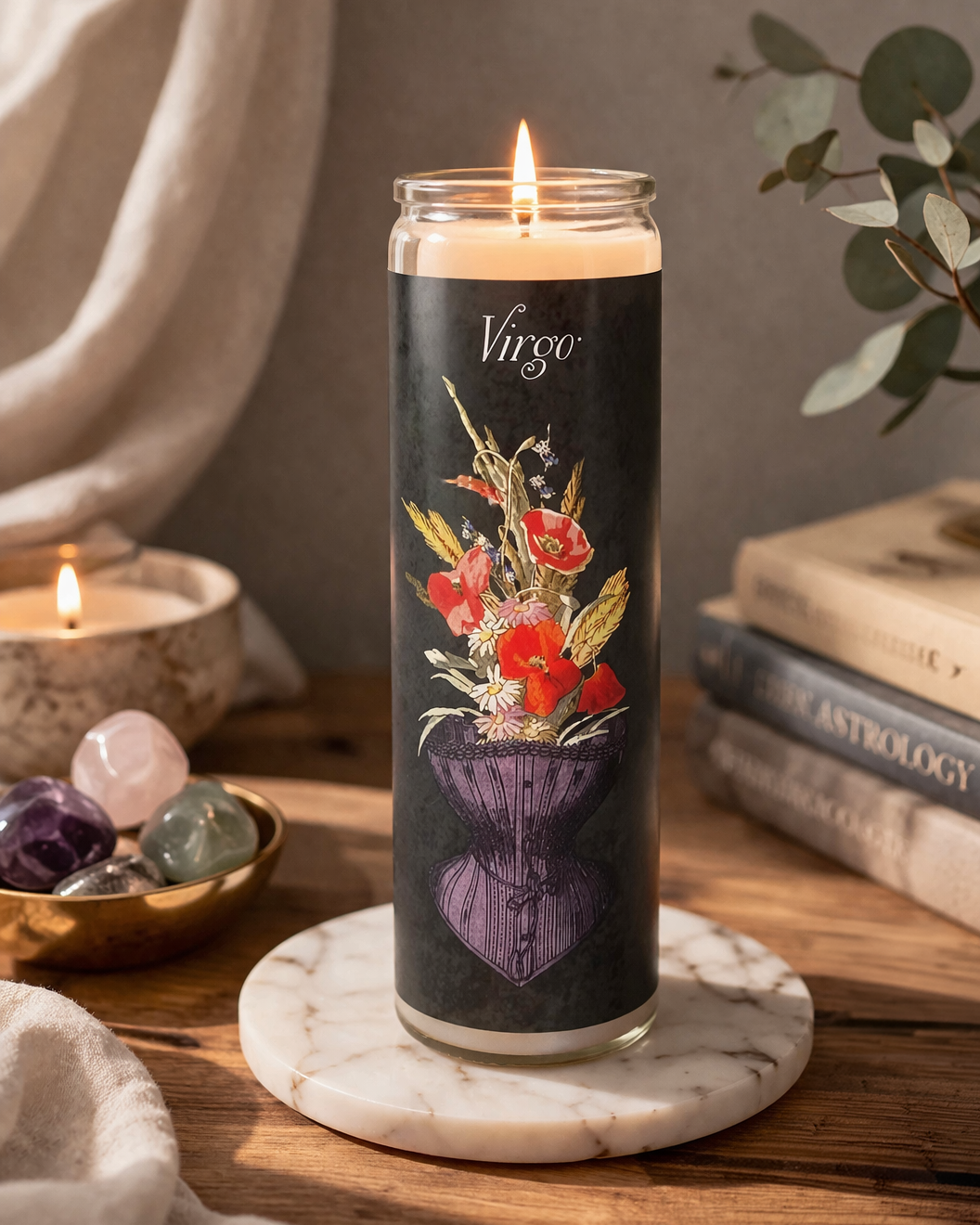 VIRGO ZODIAC SOY RITUAL CANDLE