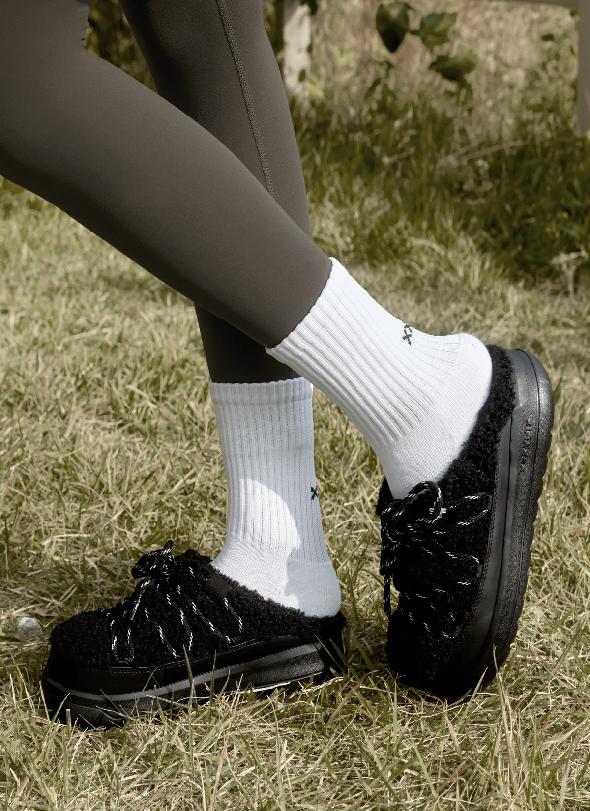 Hug Lace Up Mules