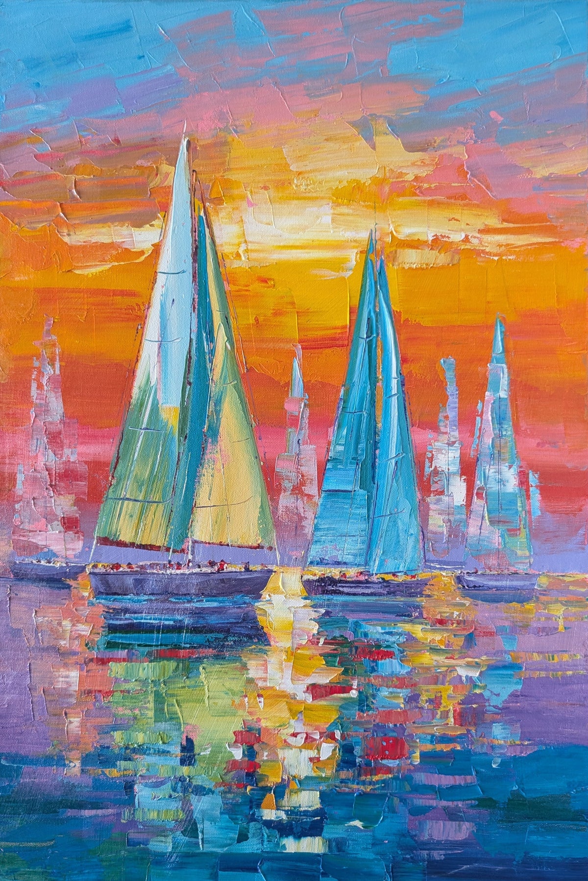 Sundown Sailing by Roman Czerwinski