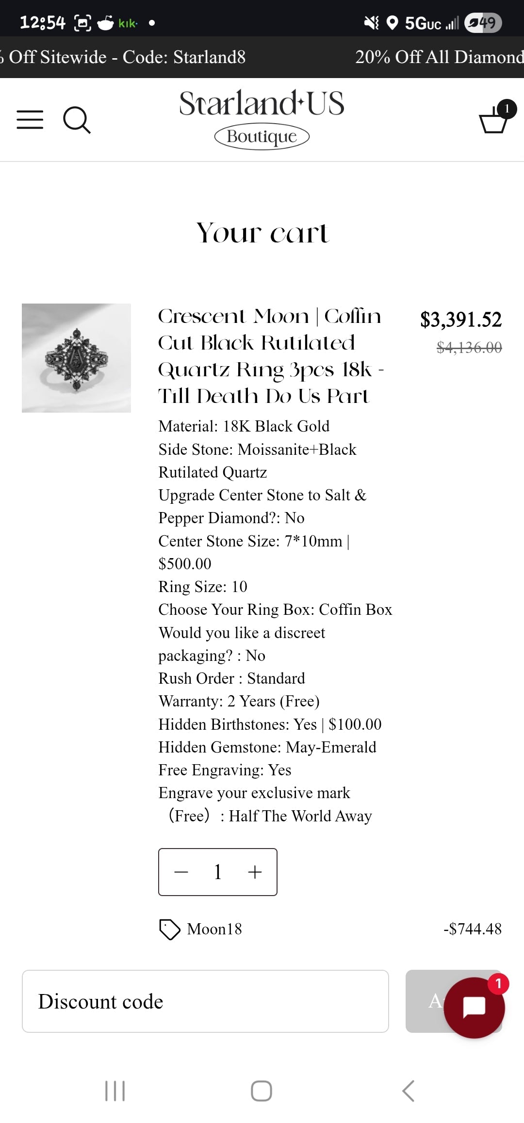 Installments for Sebastian