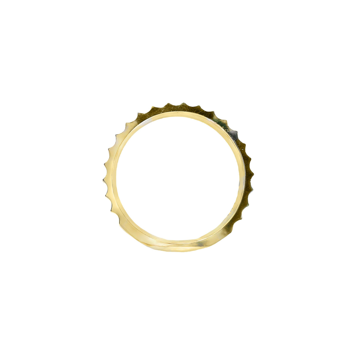 Faceted Wedding Ring