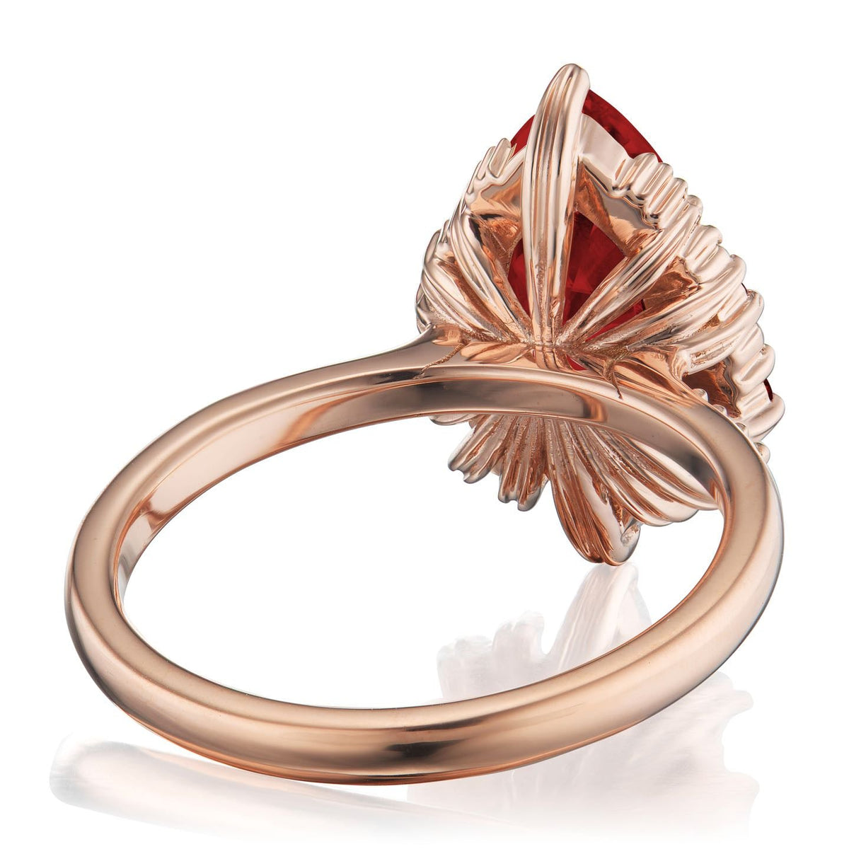 ・ARTEMIS・Pear Ruby Center, Diamond Accents (3.28ctw+)