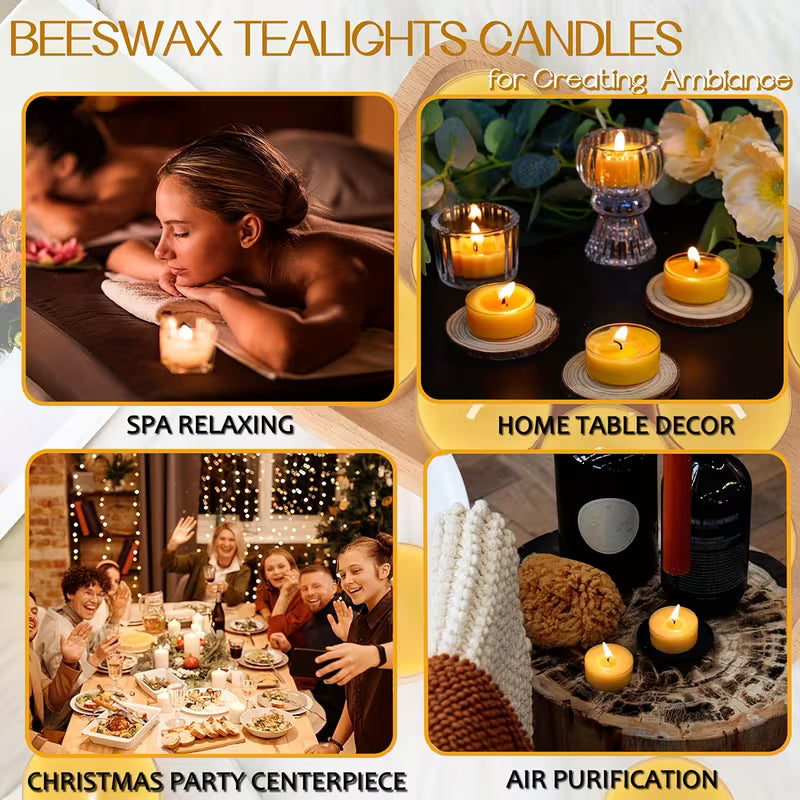Beeswax Tealight Candles
