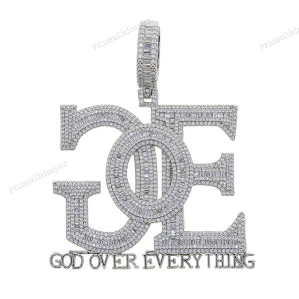 Moissanite Baguette GOE Pendant