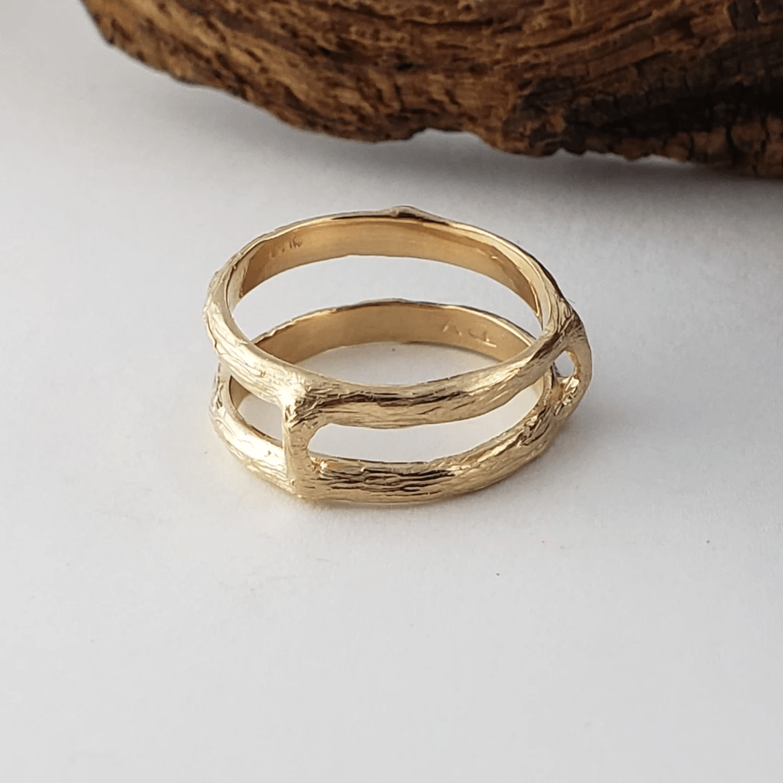 Radiant Cut Moissanite Ring Guard Style Bridal Set