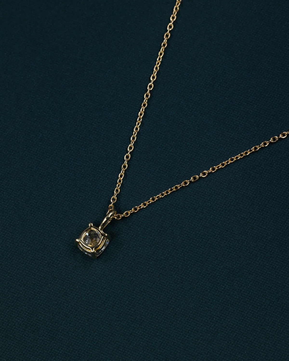 1.24 CTW Cushion Cut Lab-Grown Diamond Solitaire Pendant Necklace