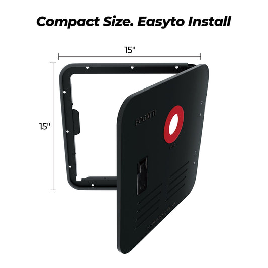 Fogatti RV Tankless Water Heater Door - 15 x 15 inches