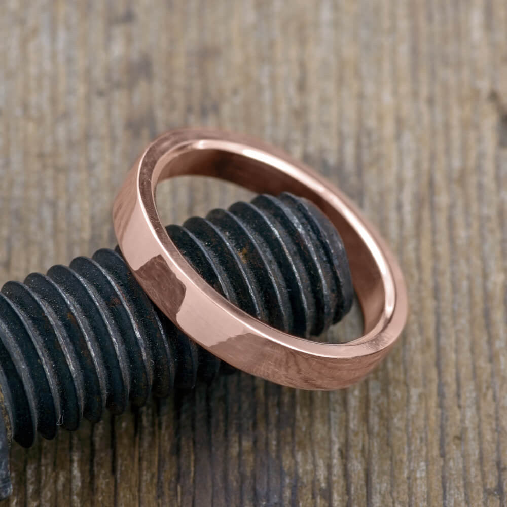 Custom 5mm Rose Gold Polished Ring for Julia - 6.7 - AdJ