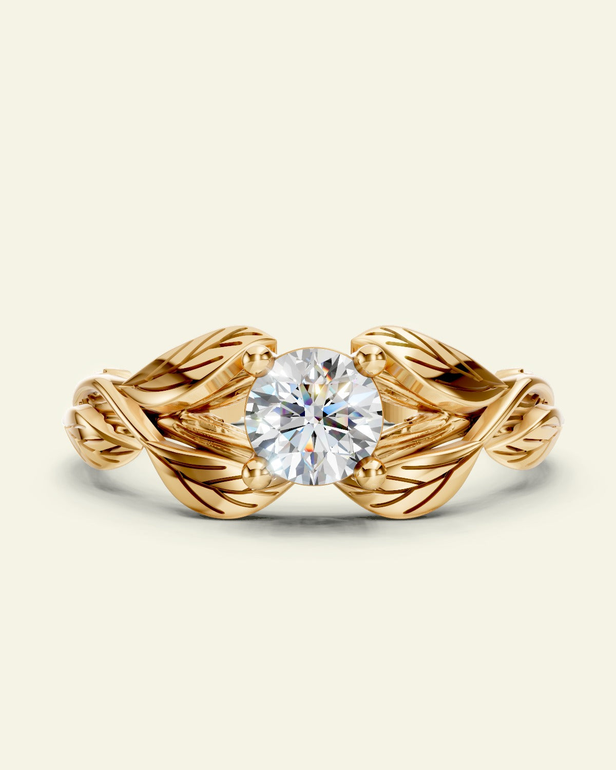 Clematis | round cut 5 mm gemstone ring setting