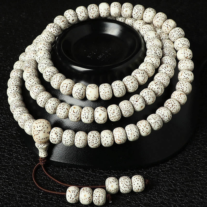 Fortune Jewel Tibetan Bodhi Seed Amber Agate Wealth Bracelet