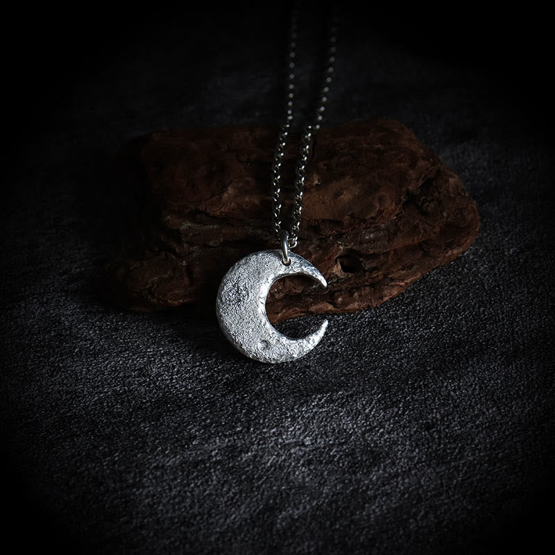 Fortune Jewel 999 Sterling Silver Moon Balance Necklace Pendant