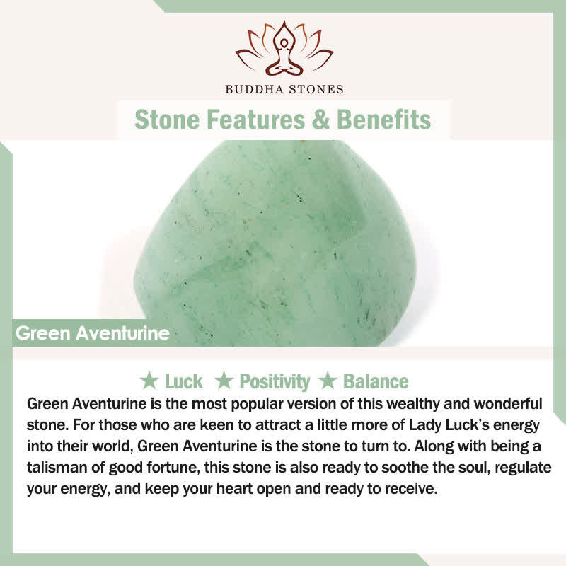 Buddha Stones Green Aventurine Bamboo Luck Growth Lily of the Valley Charm Bracelet