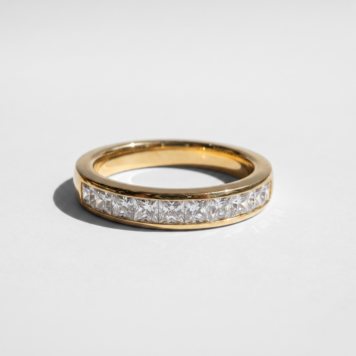 Channel Set Diamond Men's Band | 1.00 CTW | Princess Cut
