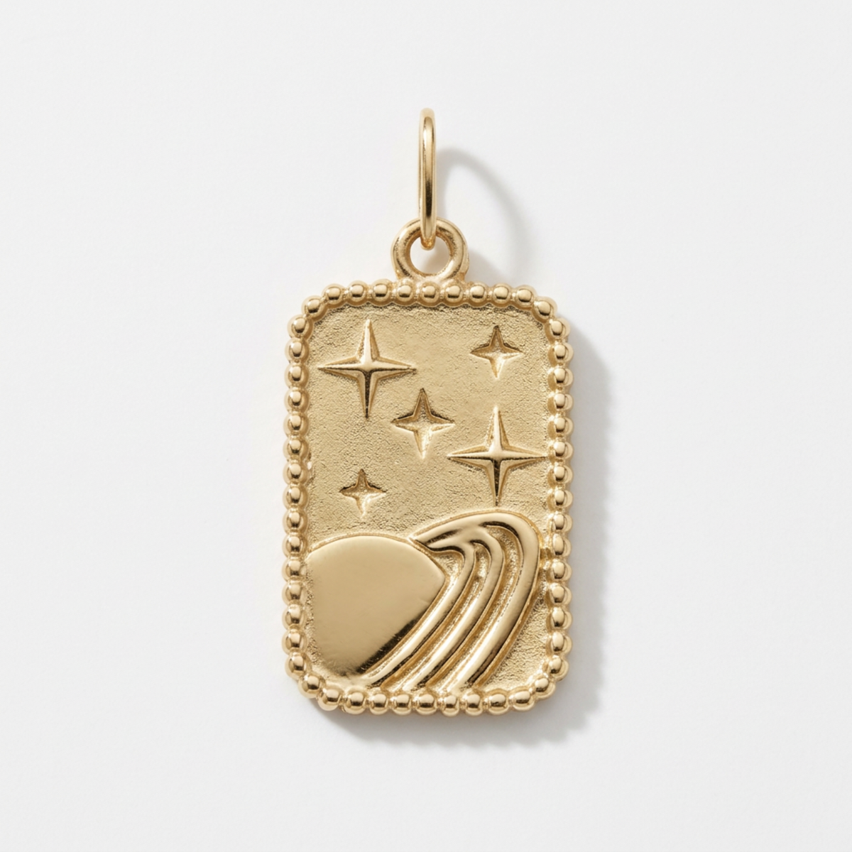 The Tarot Tag Pendant | Galaxy | 14K Yellow Gold