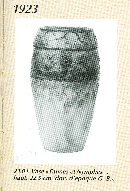 Gabriel Argy-Rousseau "Faunes et Nymphes" Vase