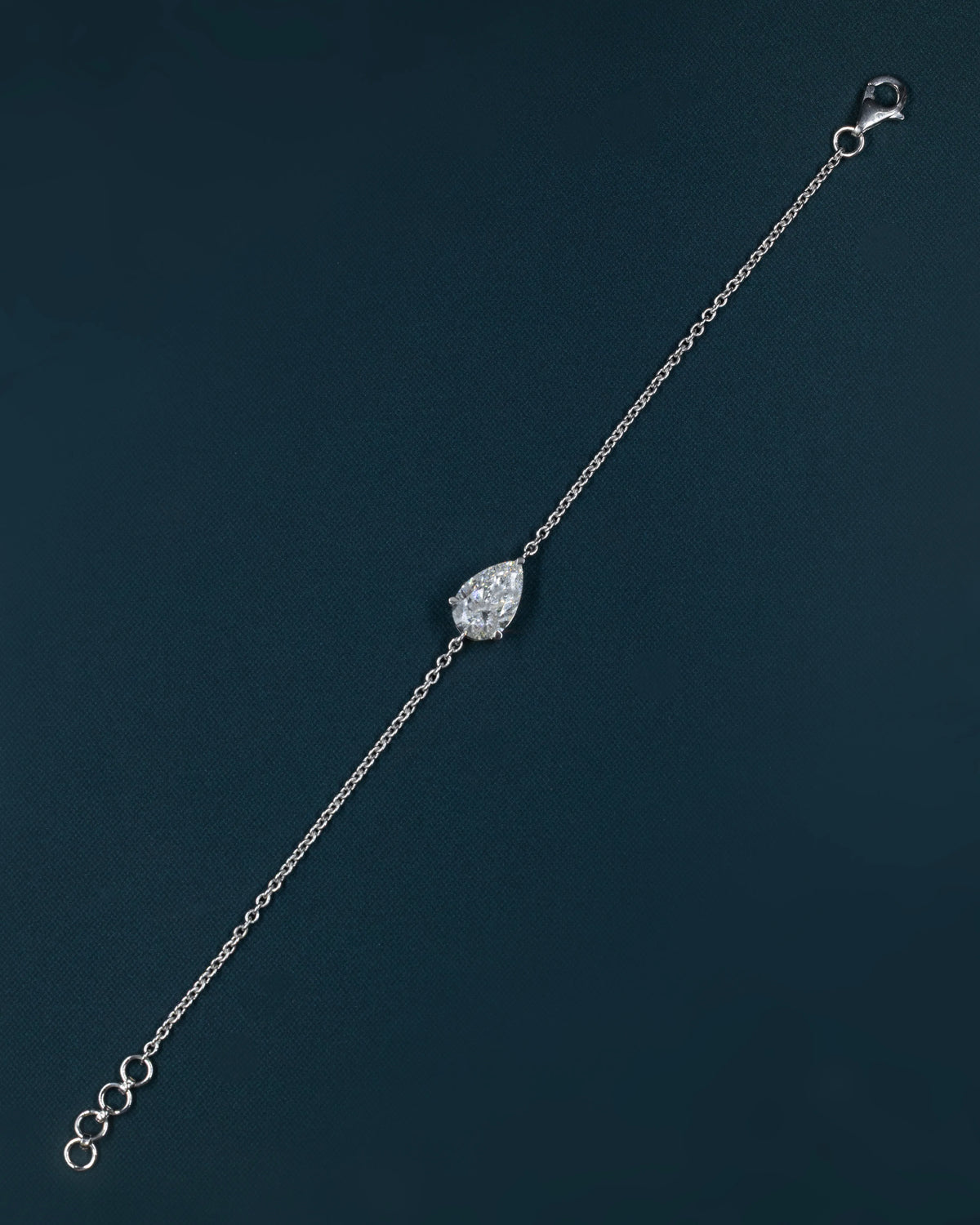 2.01 CT Pear Cut Lab-Grown Diamond Solitaire Pendant Necklace