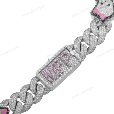 VVS Moissanite Diamond Cuban Link Bracelet For Men