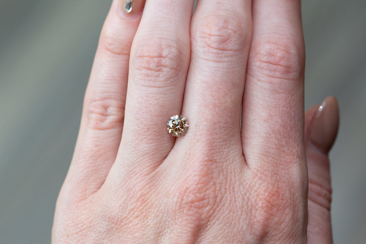 1.01ct Fancy Brown Round Lab Diamond, VVS2