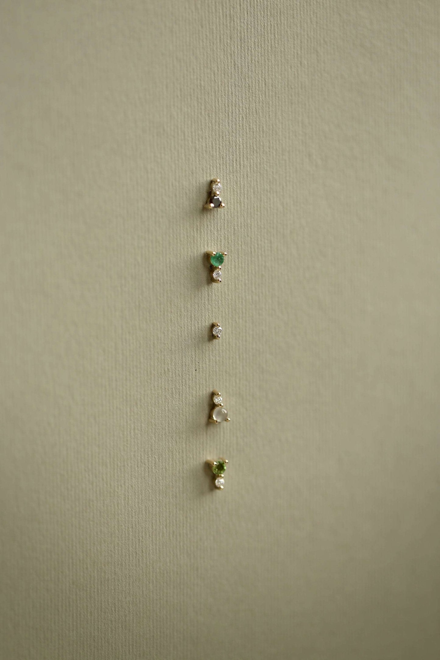 BLACK AND WHITE DIAMOND STUD
