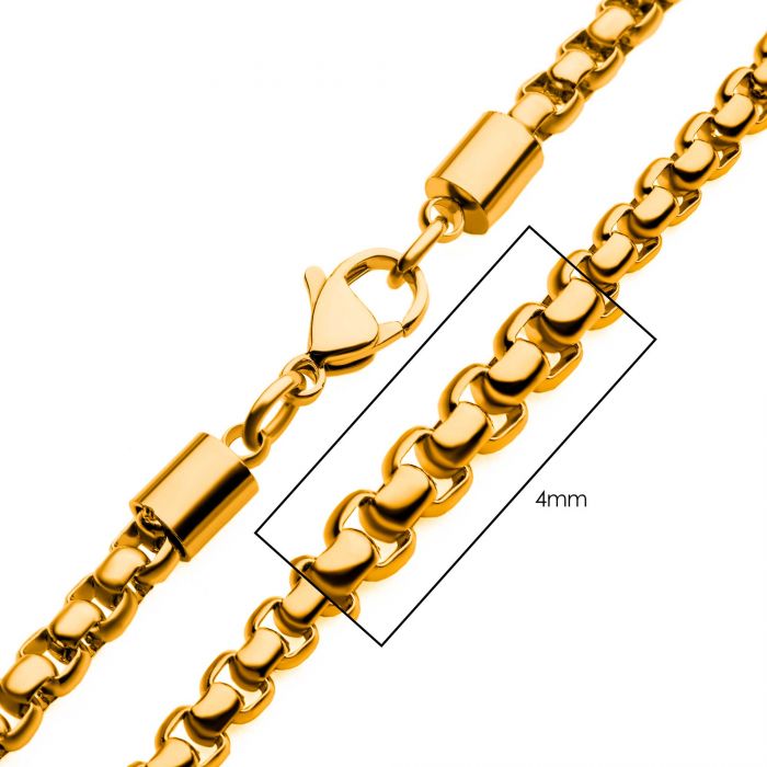 18K IP Stainless Steel Bold Box Chain