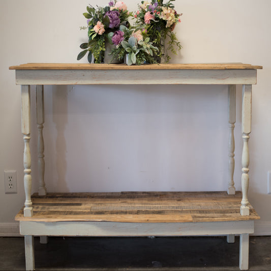 2-Tier Spindle Leg Table