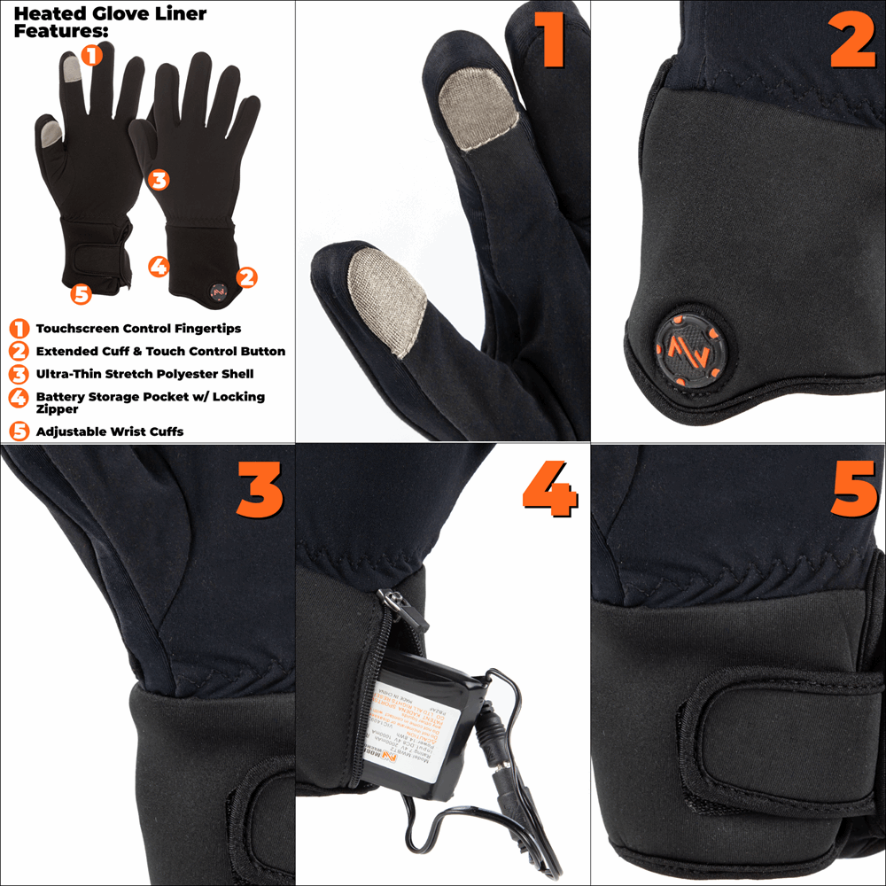 Heated Glove Liner Women's