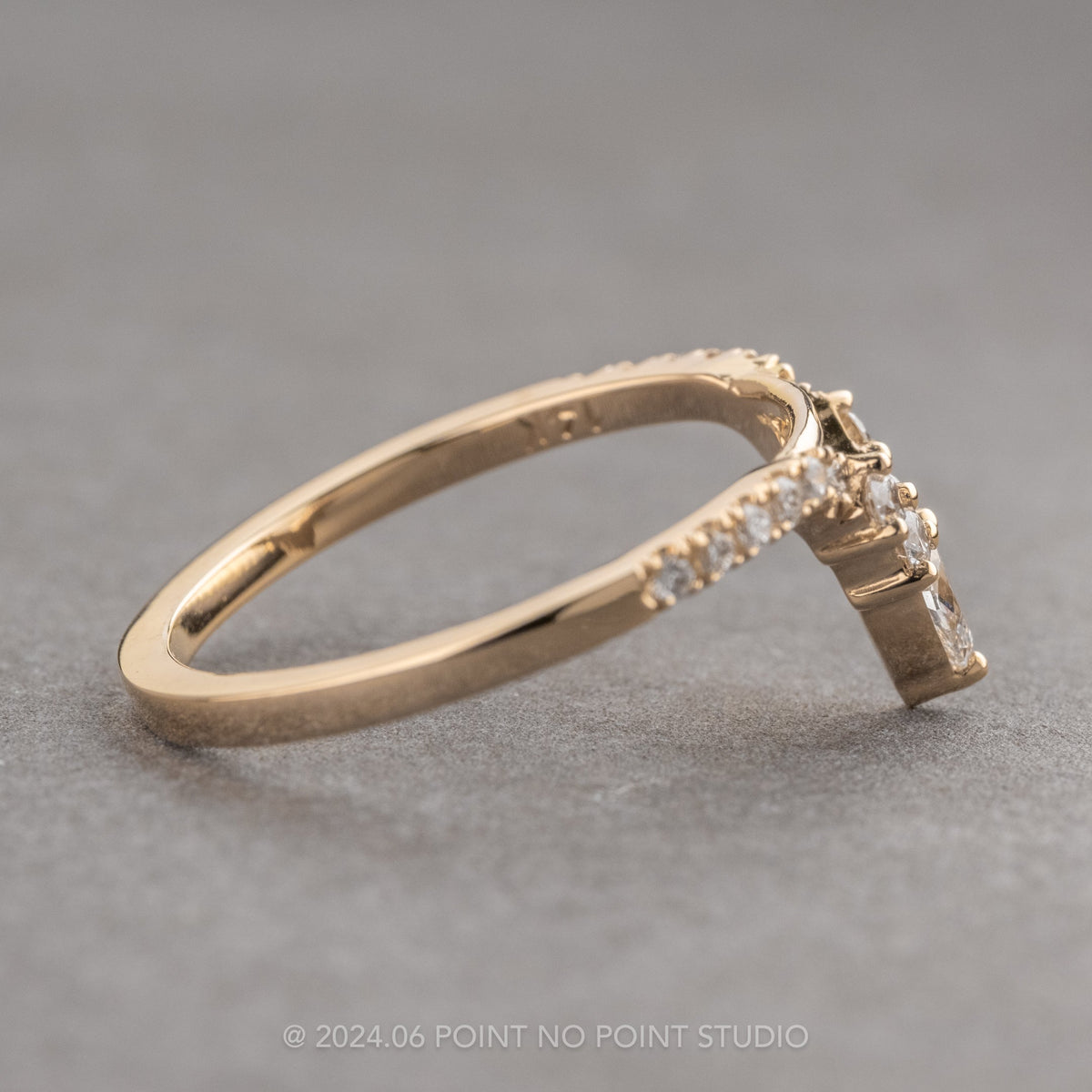Large Cassiopeia Wedding Ring, 17 Diamond