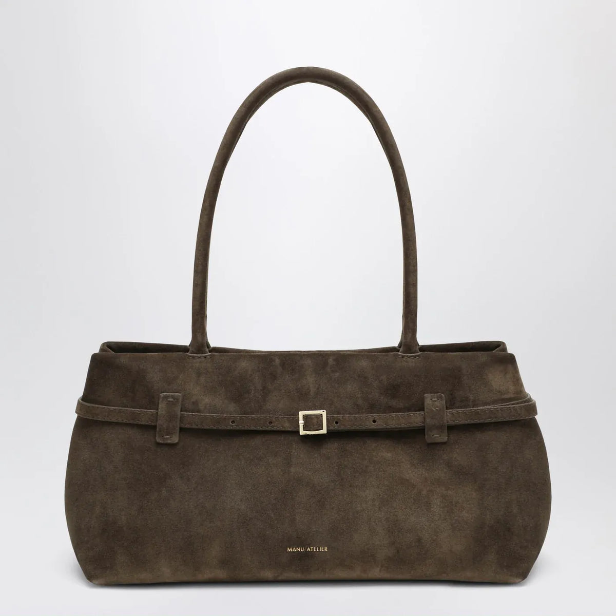 Manu Atelier - Le Cambon East West Tobacco suede bag