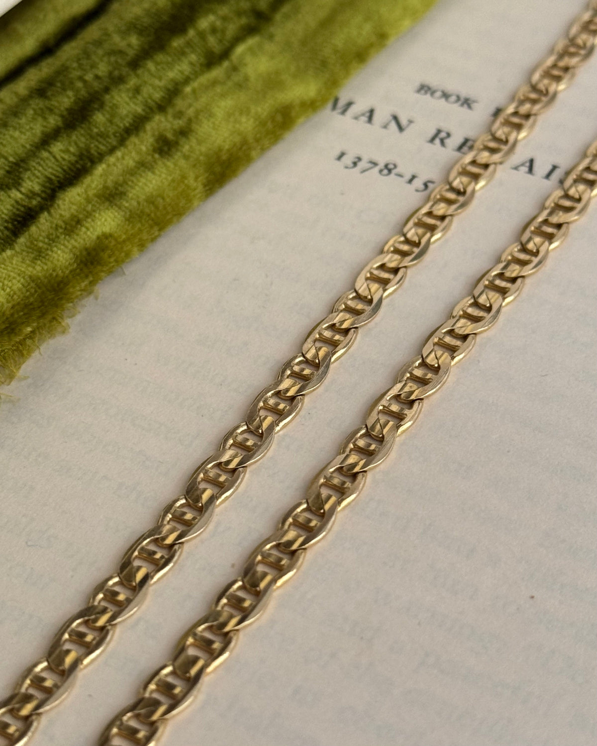 Vintage 14k Flat Mariner Chain