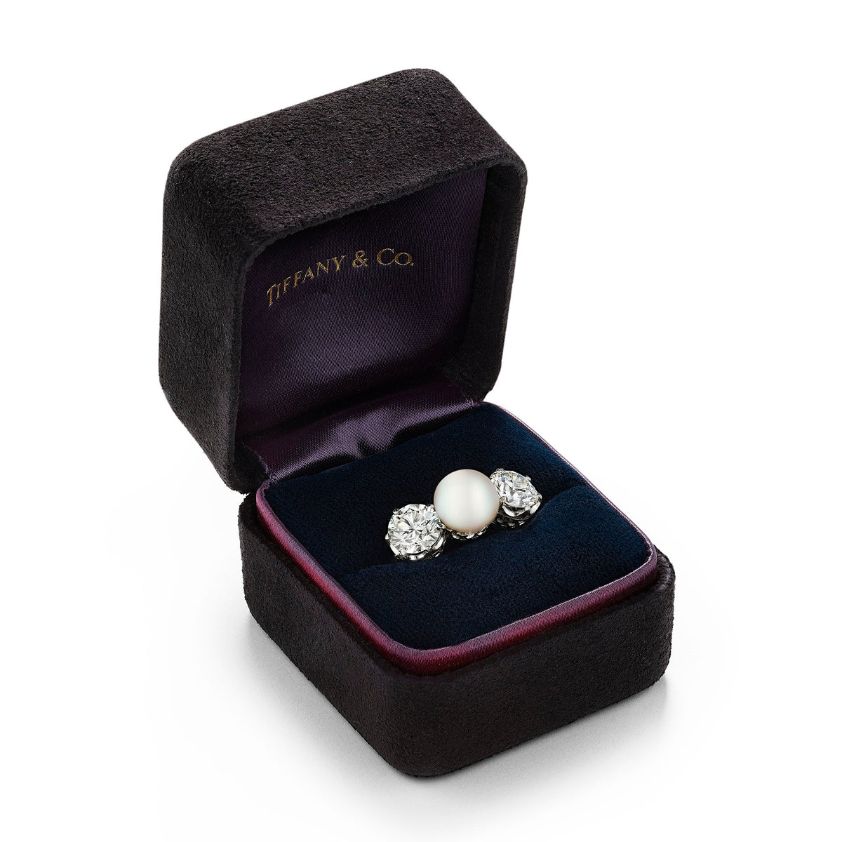 Tiffany & Co. Natural Pearl and Diamond Ring