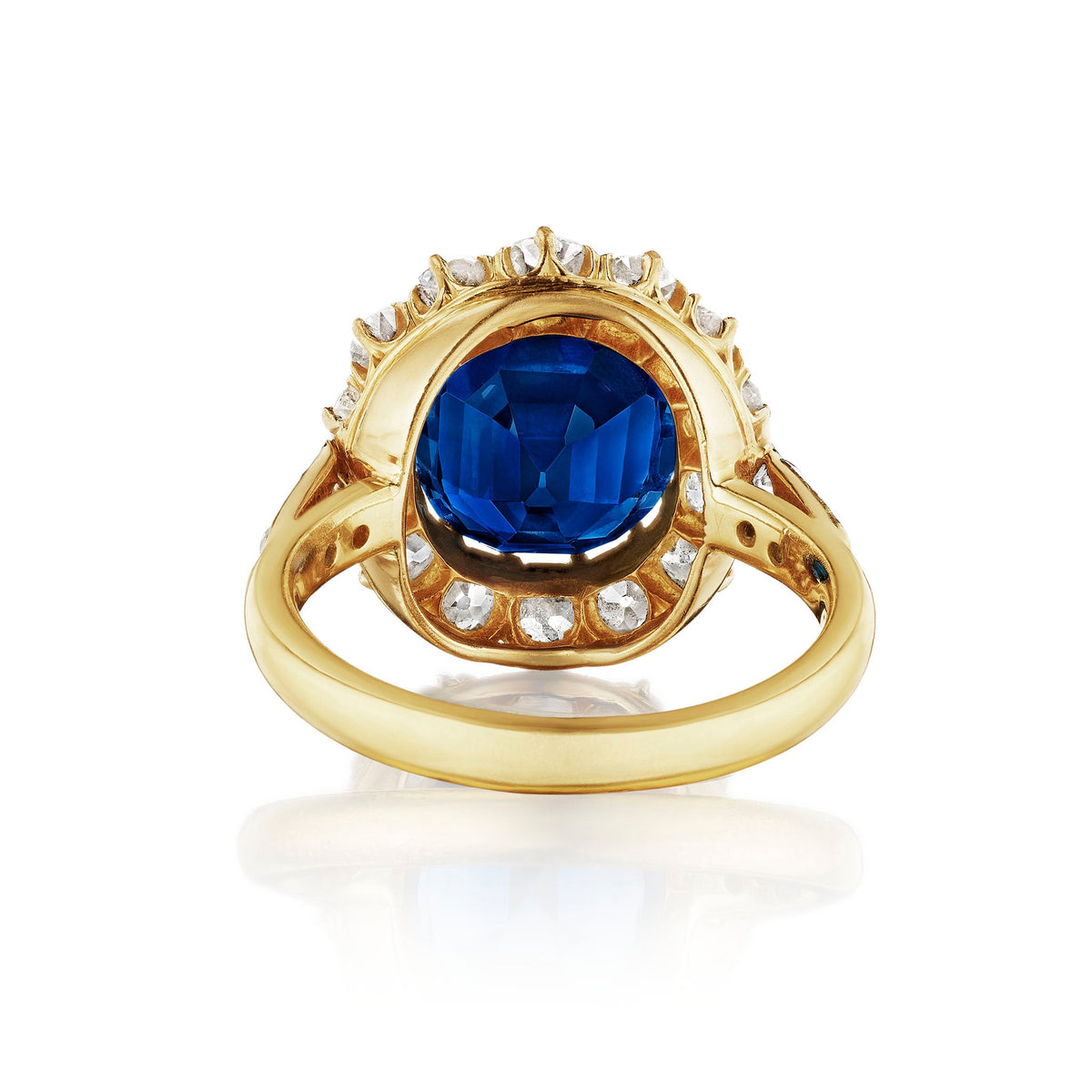 Antique Burma No-Heat Sapphire Ring