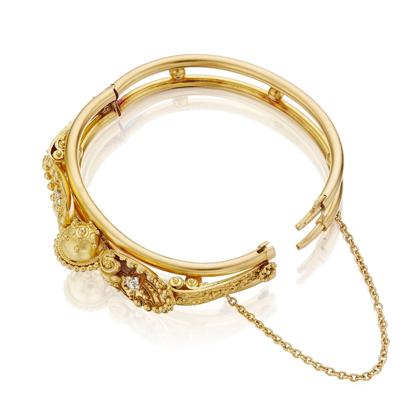 Antique 18K Gold Bangle Bracelet