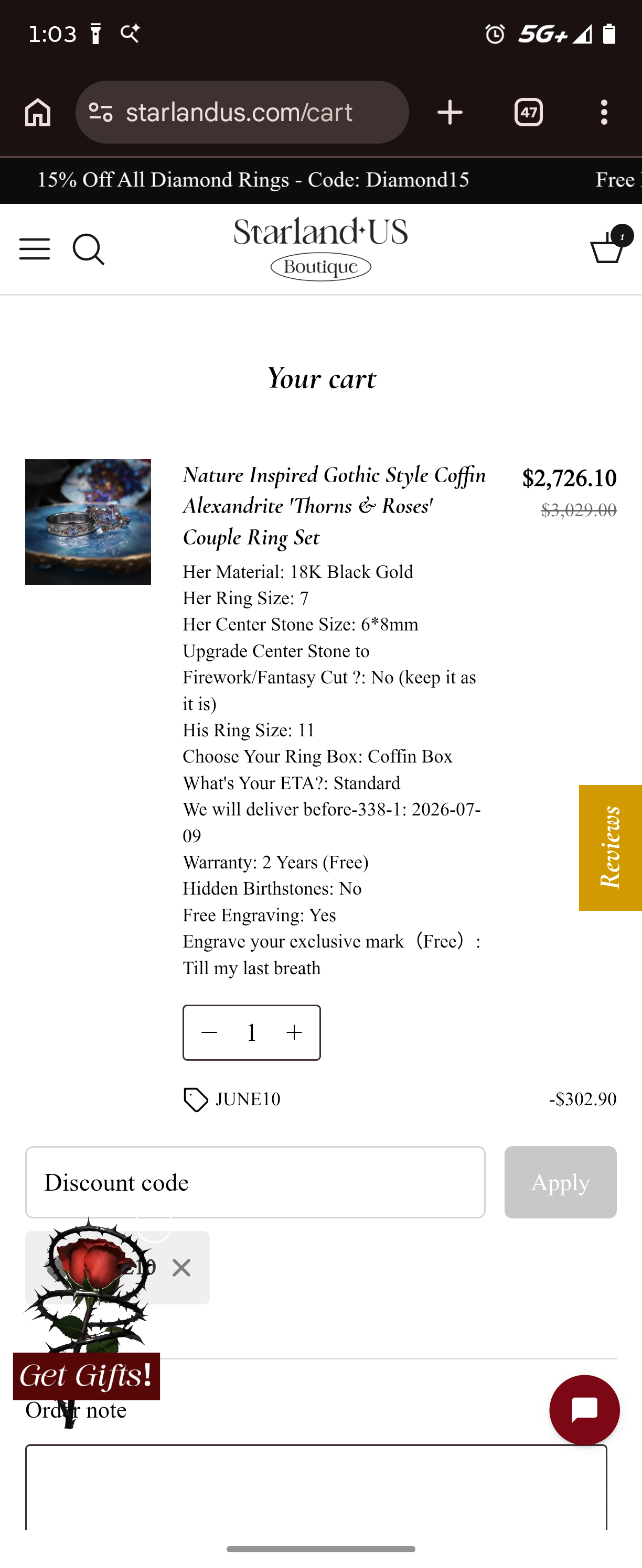 Installments for Cole Ingram