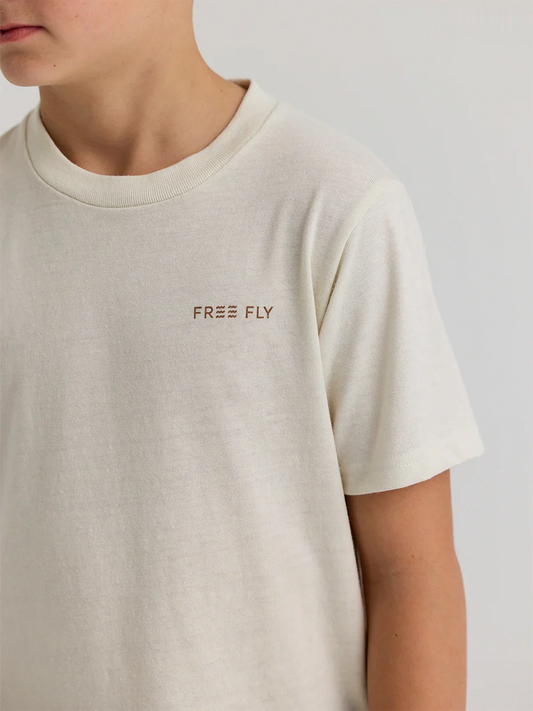 Youth Vintage Camo Redfish Tee - Heather Birch