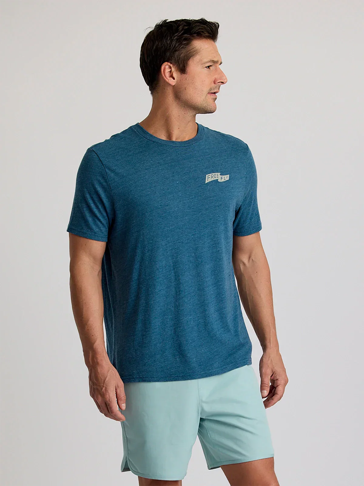 First & Last Tee - Heather Legion Blue