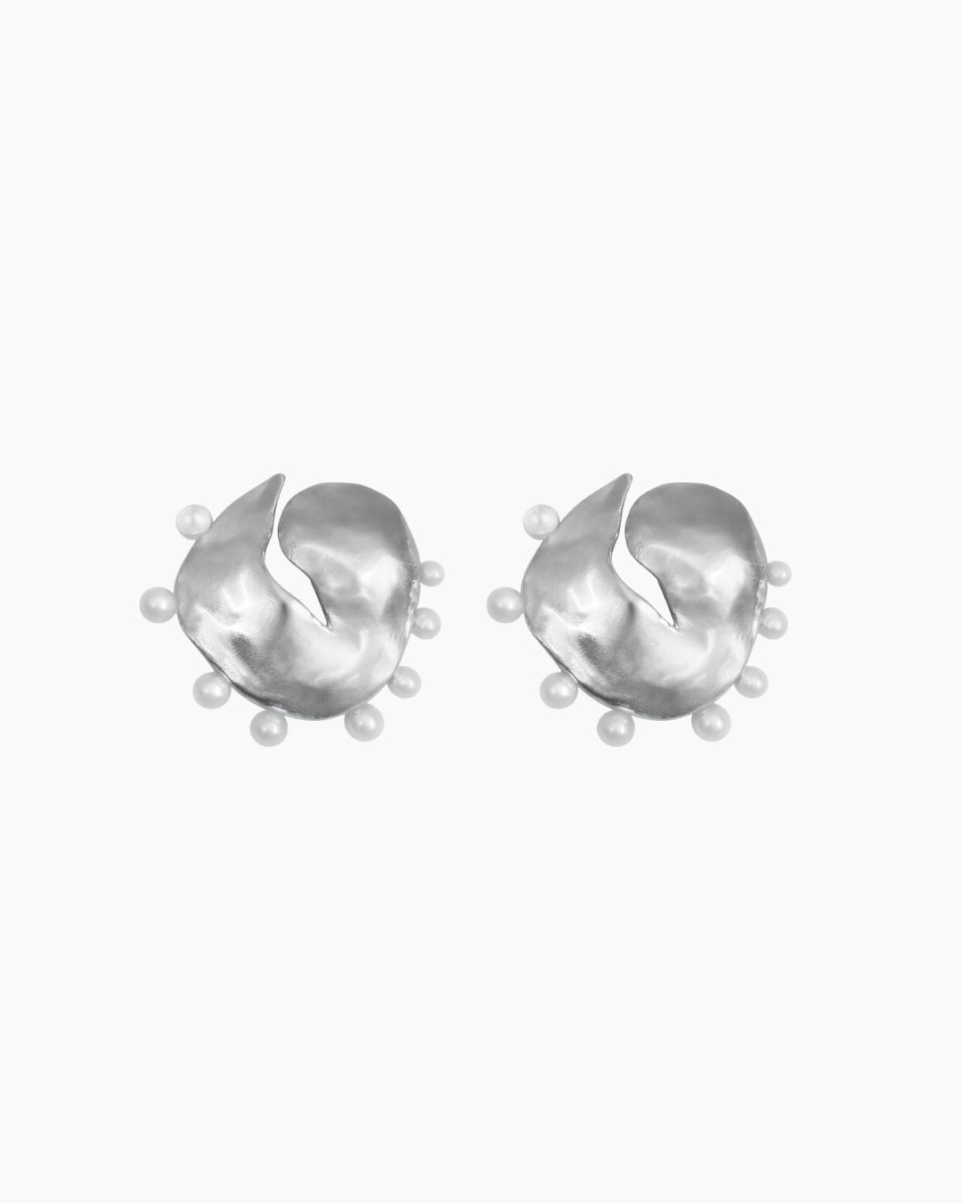 Two Luna Pearl Earrings