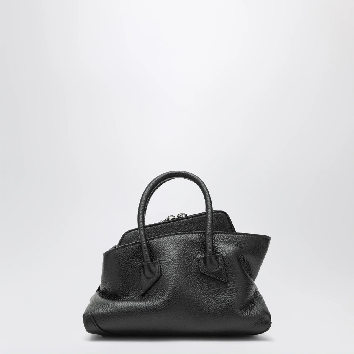 The Attico - La Passeggiata Mini bag in black leather
