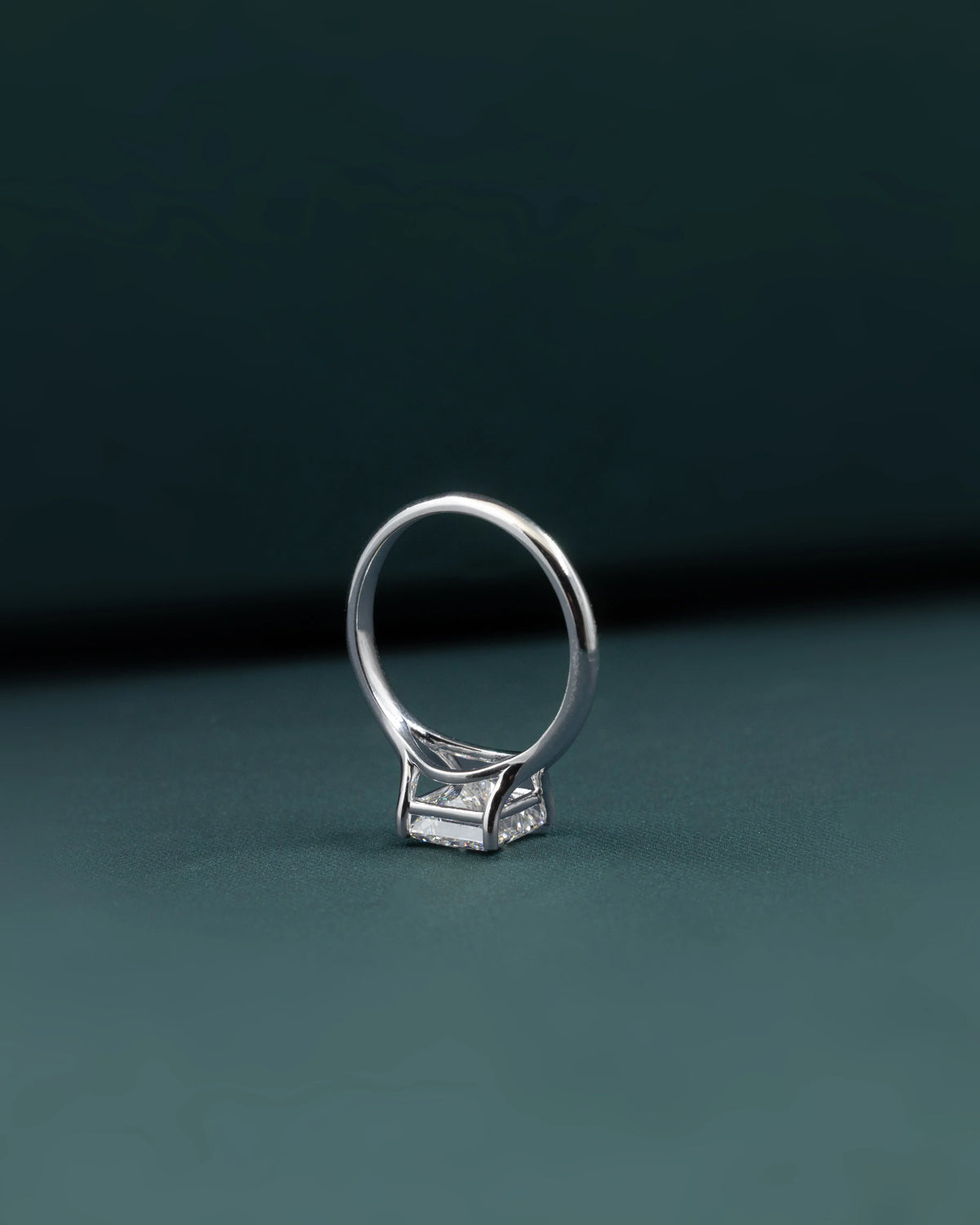 2.10 CT Princess Cut Solitaire CVD Lab-Grown Diamond Engagement Ring