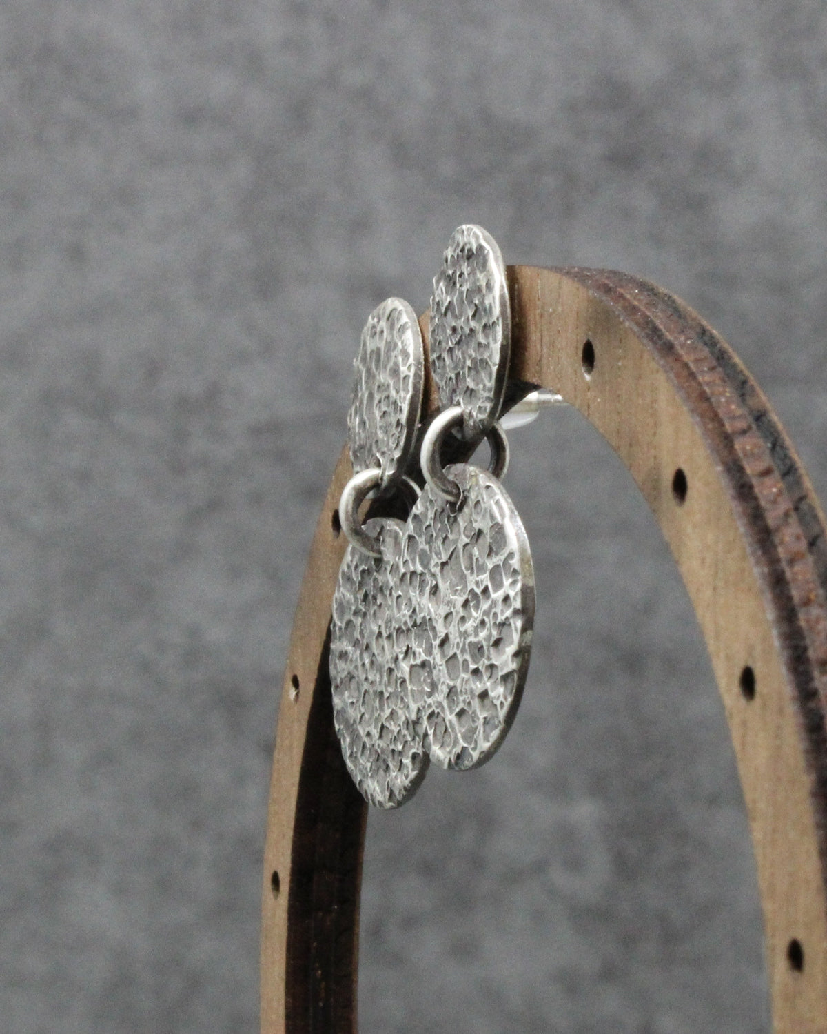 Textured Circles Earrings