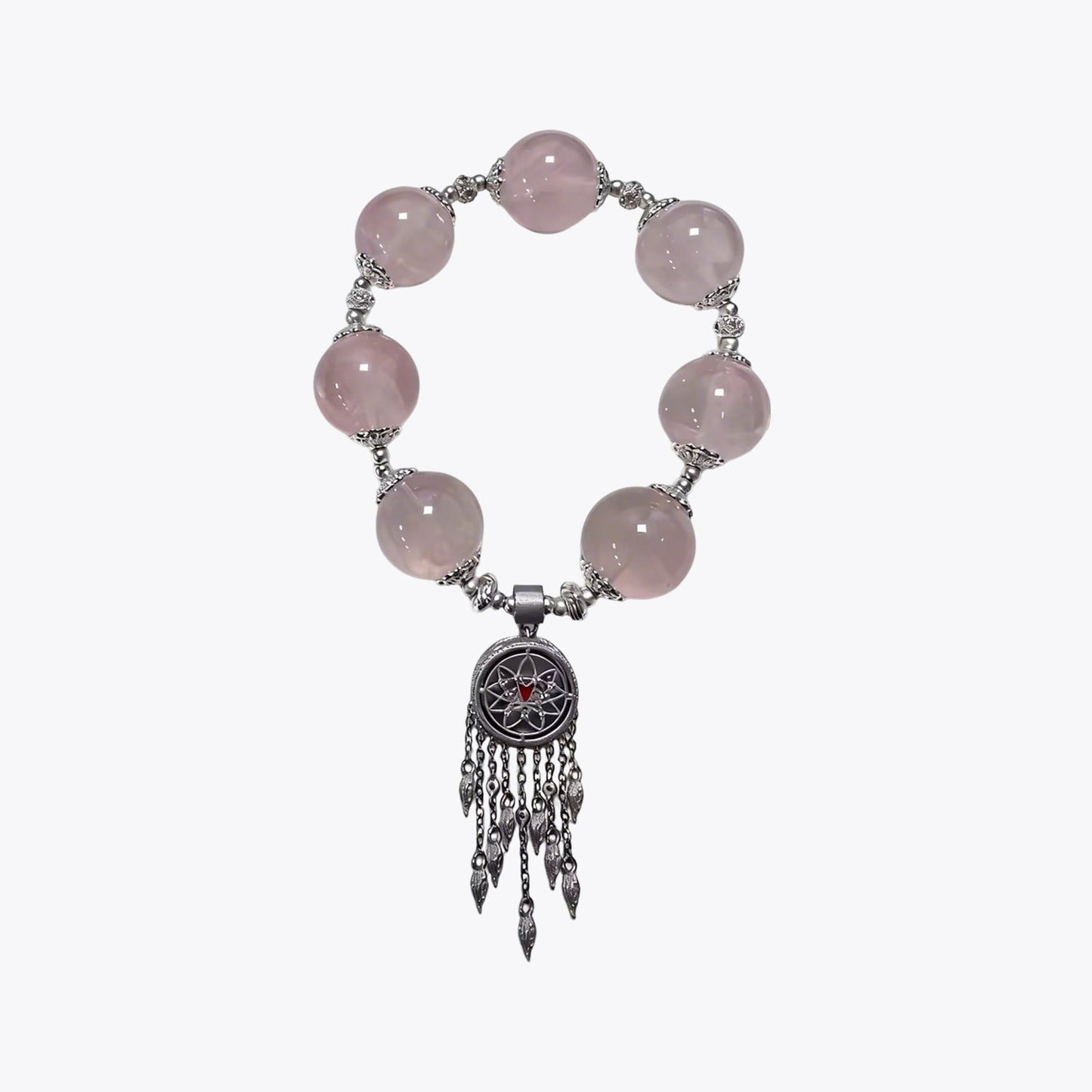 Celestial Fox Dreamcatcher · Bone-Seed Incense Crystal Bracelet