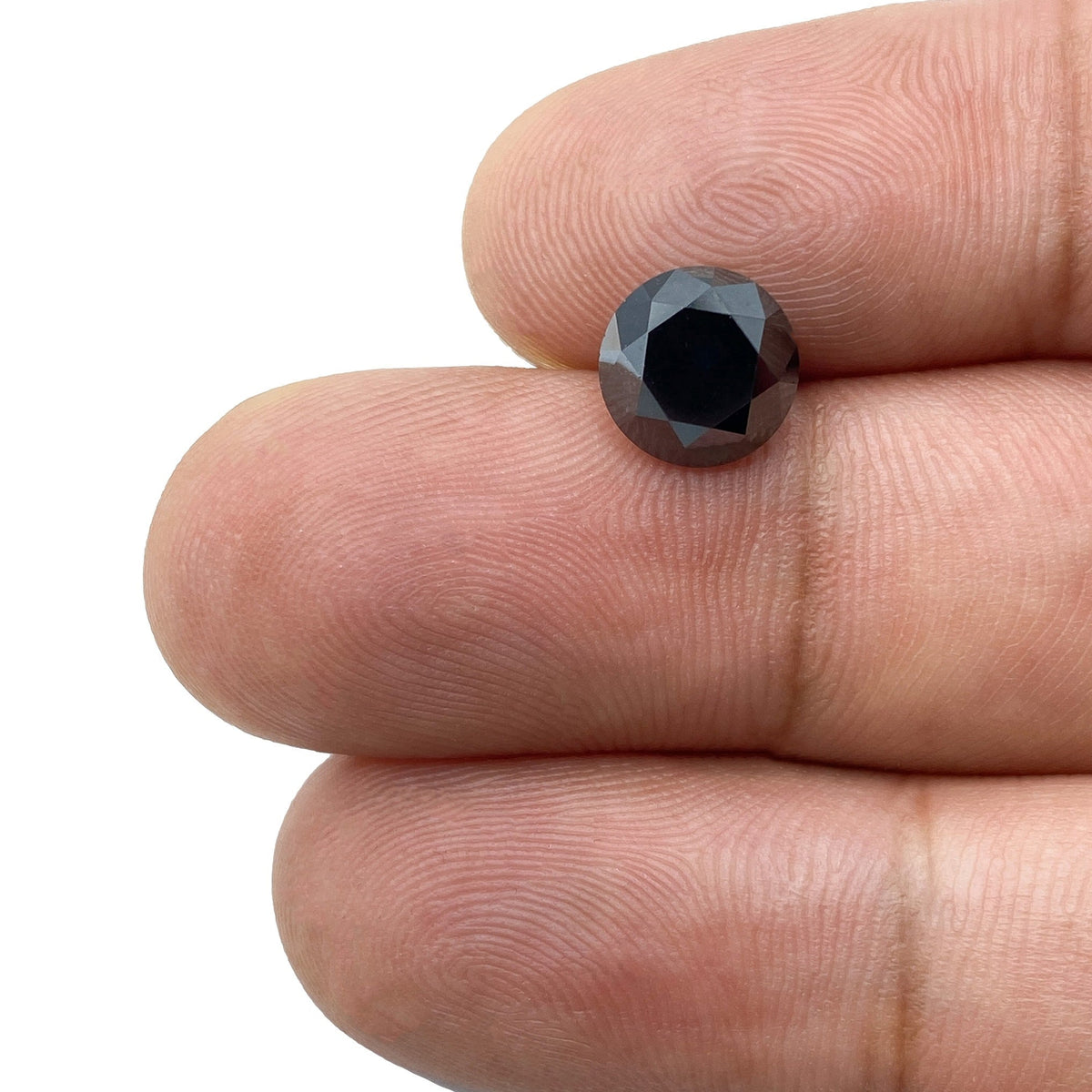 2.58ct | Black Round Shape Brilliant Cut Diamond