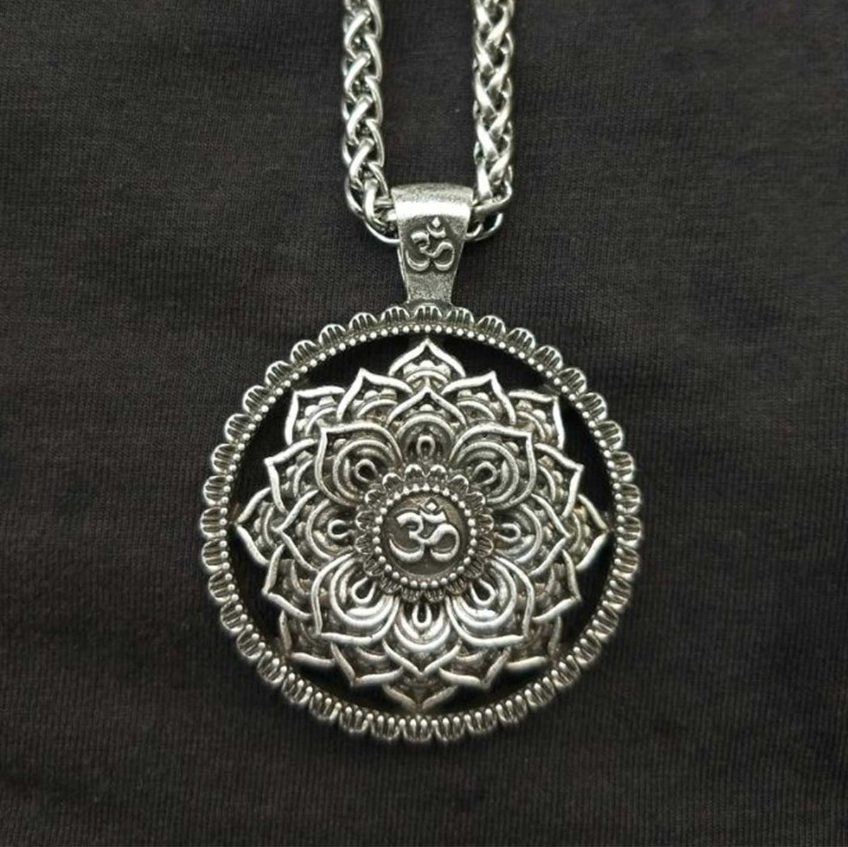 Mandala Spirituality Lotus Pendant Necklace