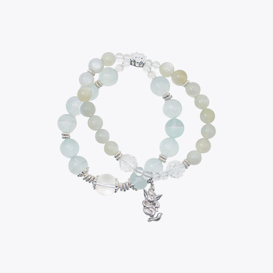 Nine-Tailed Mystic Fox & Crystal Energy Bracelet