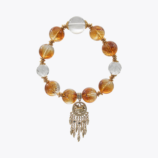 Nine-Tailed Dreamcatcher · Golden Capital Empress Crystal Bracelet