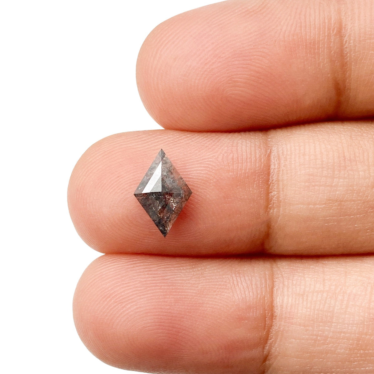 0.73ct | Salt & Pepper Lozenge Shape Step Cut Diamond