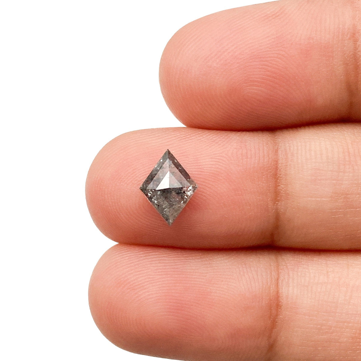 0.97ct | Salt & Pepper Lozenge Shape Step Cut Diamond